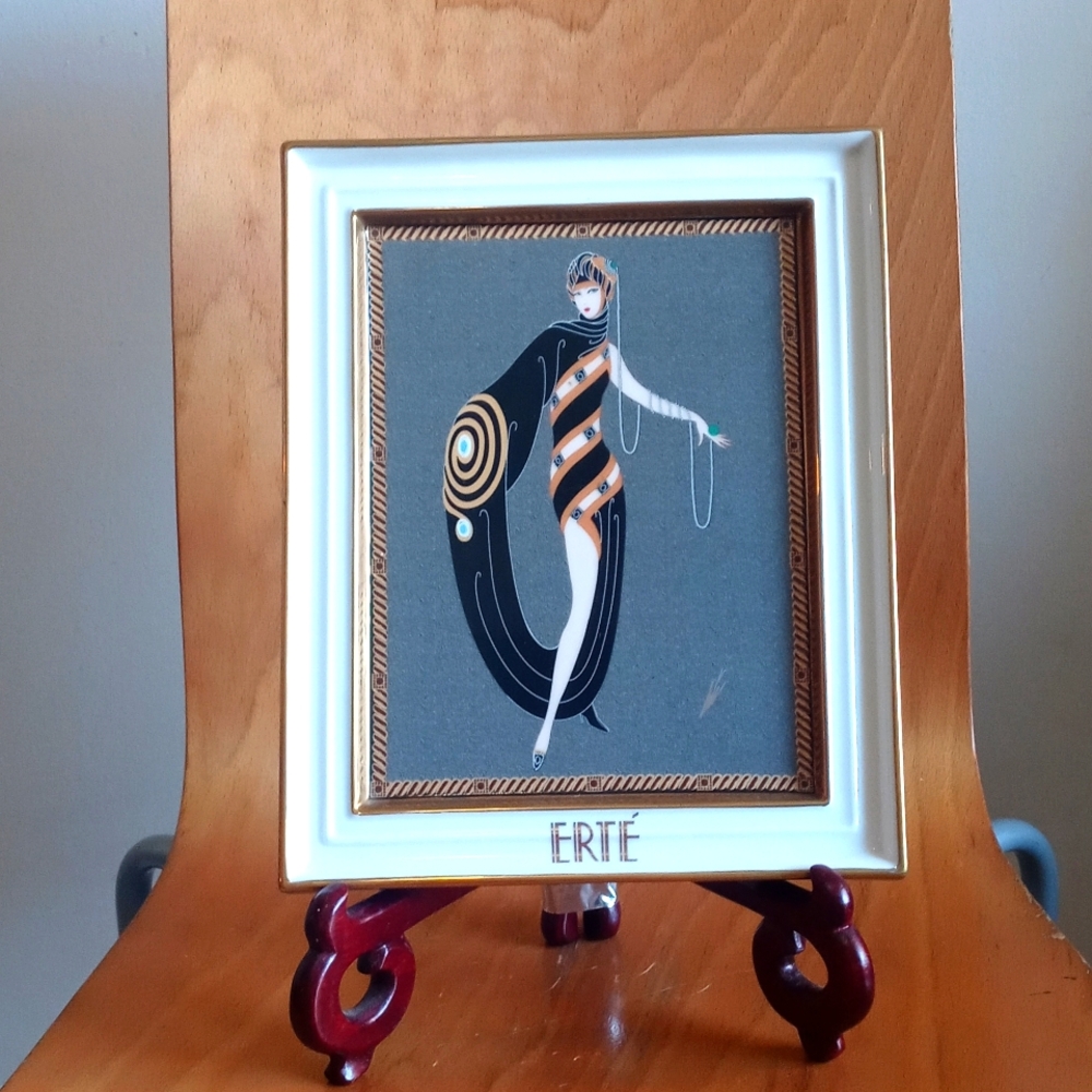 ERTE "Pearls & Emeralds" Signed Lithograph